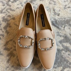 BRAND NEW Karl Lagerfeld Mini Platform Loafer W/ Embellishments
